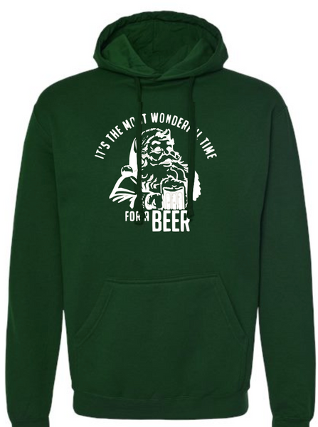 It's The Most Wonderful Time For A Beer Soft Forrest Heather Hoodie